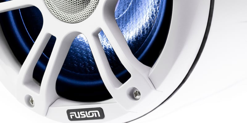 Båthøyttaler FUSION Signature 3 88 330W CRGBW grå Marine Waketower høyttaler 0100243700